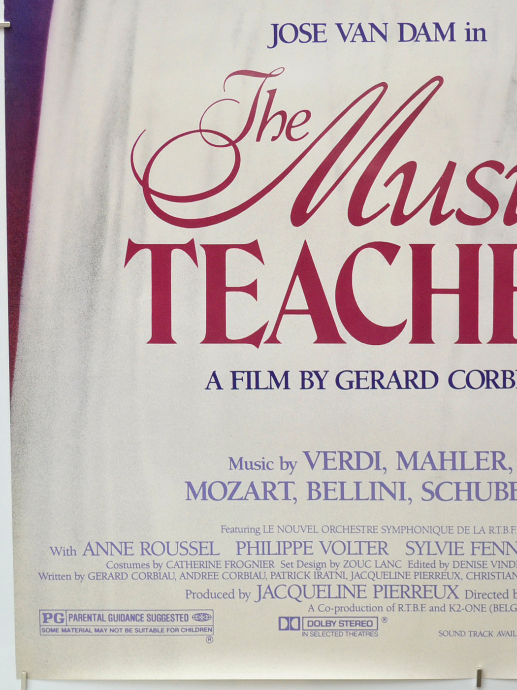 THE MUSIC TEACHER (Bottom Left) Cinema One Sheet Movie Poster 