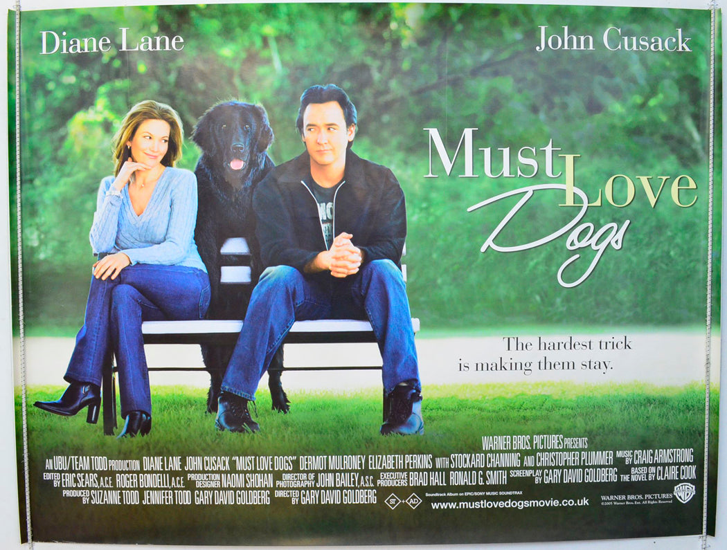 Must Love Dogs Original British Quad Poster - Film Poster - Movie Poster 