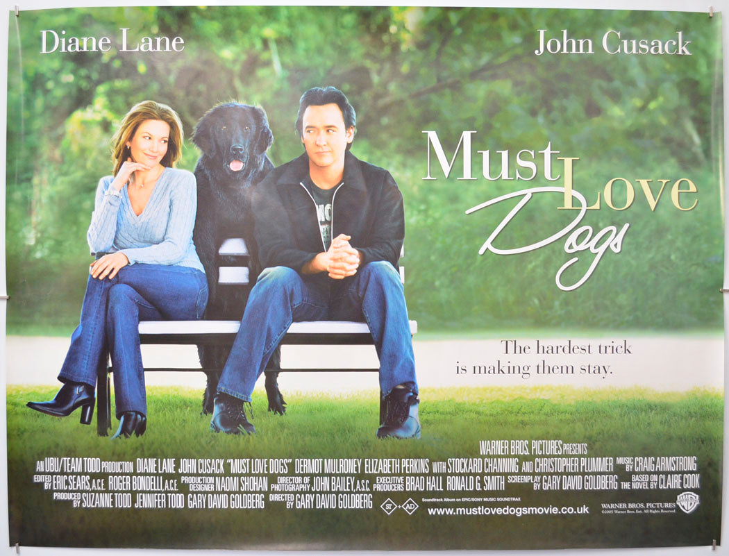 Must Love Dogs Original Quad Poster - Film Poster - Movie Poster