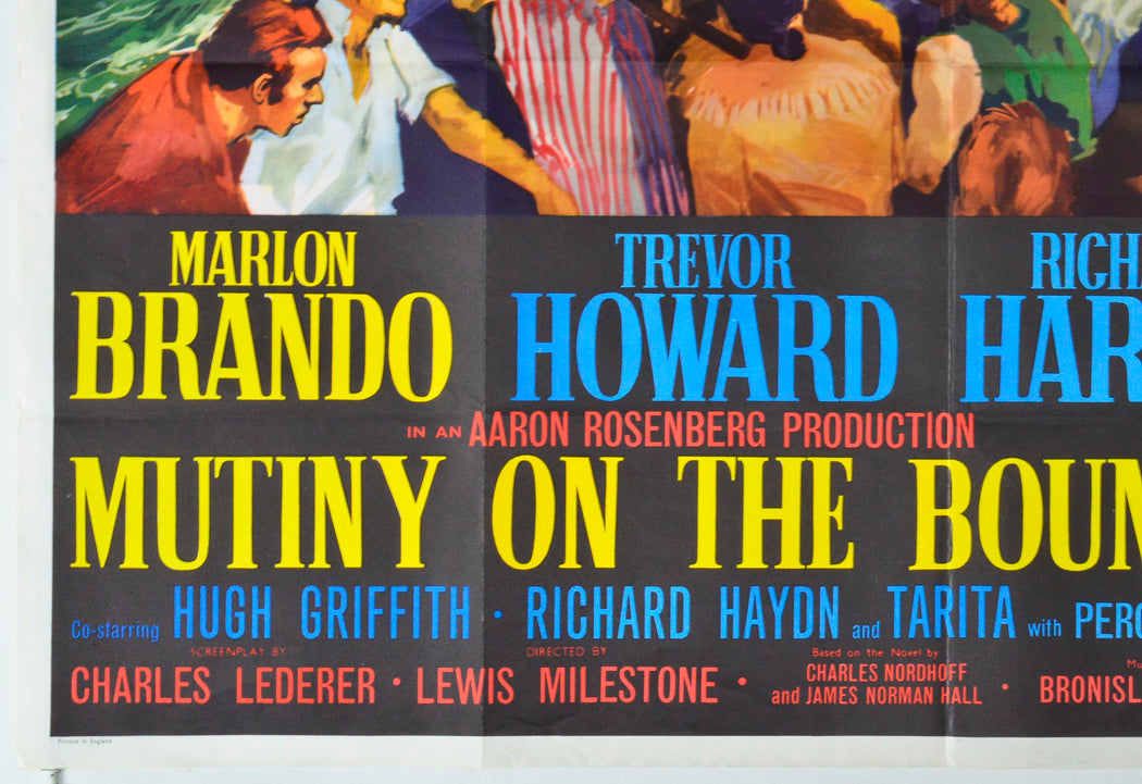 MUTINY ON THE BOUNTY (Bottom Left) Cinema Quad Movie Poster 