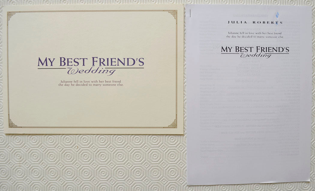 MY BEST FRIENDS WEDDING Original Cinema Press Kit 