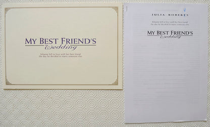 MY BEST FRIENDS WEDDING Original Cinema Press Kit 