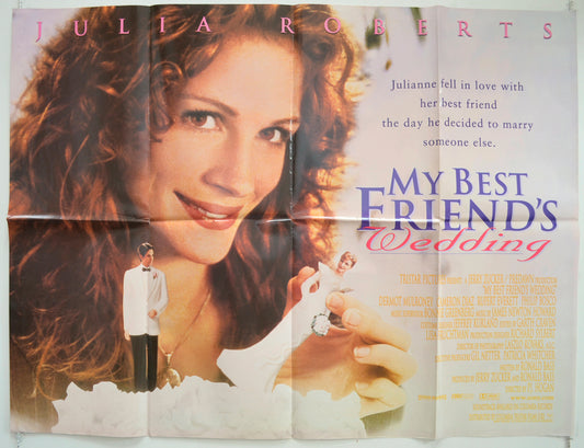 My Best Friend's Wedding  Original British Quad Poster - Film Poster - Movie Poster 