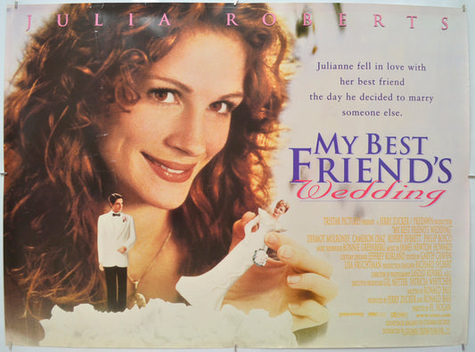 My Best Friend’s Wedding Original Quad Poster - Film Poster - Movie Poster