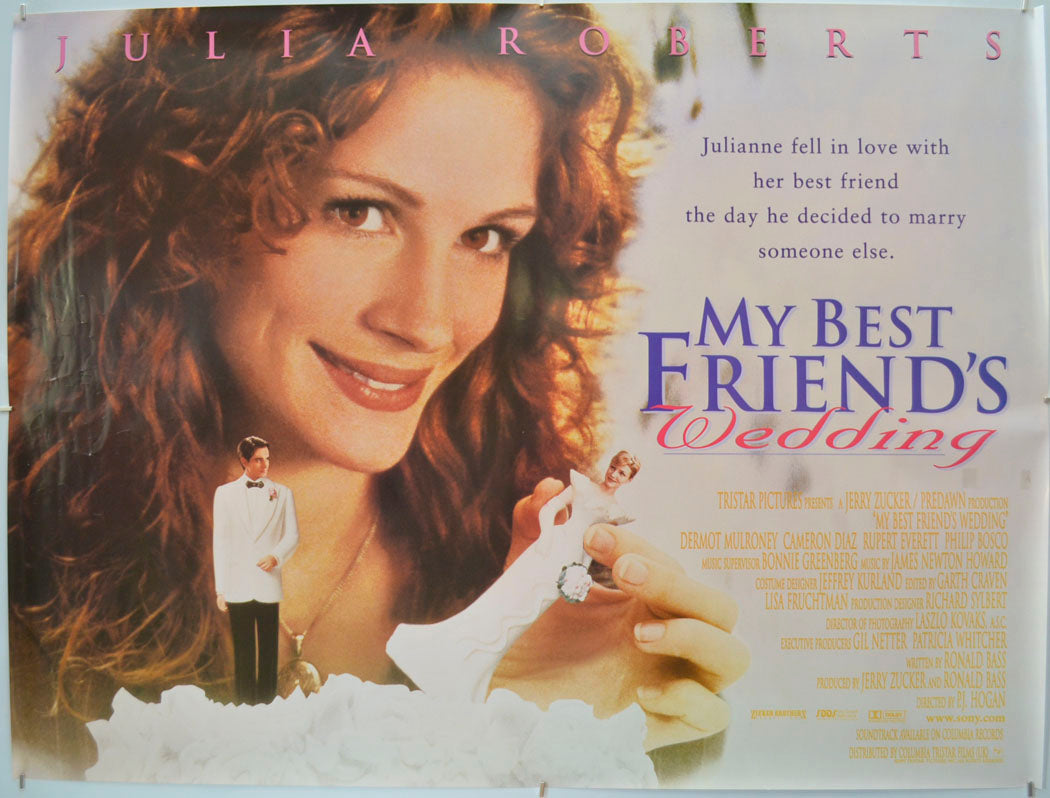 My Best Friend’s Wedding Original Quad Poster - Film Poster - Movie Poster