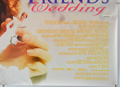 MY BEST FRIEND’S WEDDING (Bottom Right) Cinema Quad Movie Poster 