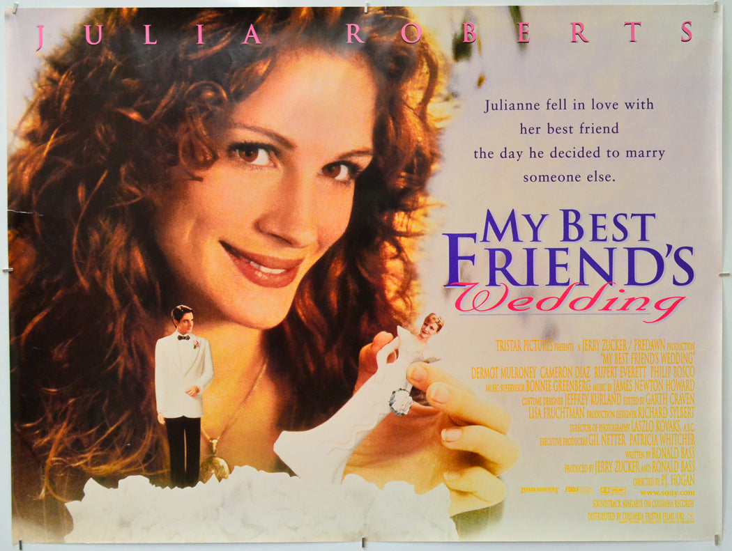 My Best Friend’s Wedding - Original Quad Poster - Film Poster - Movie Poster