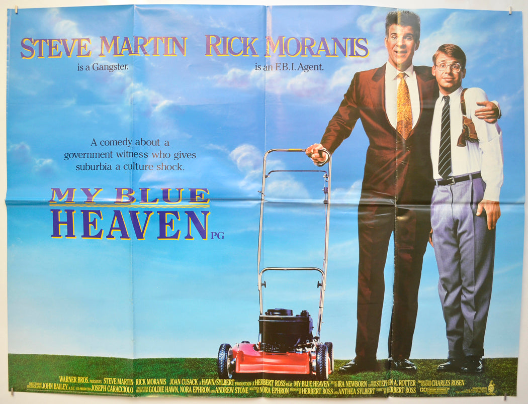 My Blue Heaven  Original Quad Poster - Film Poster - Movie Poster