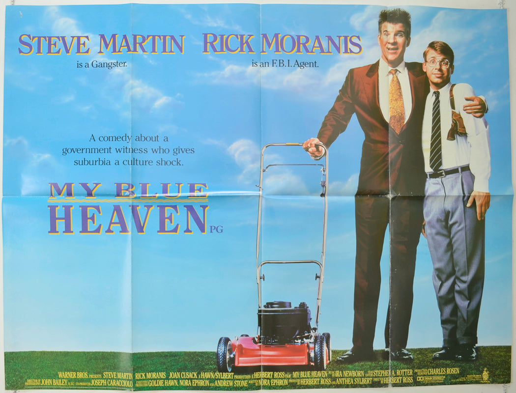 My Blue Heaven   Original Quad Poster - Film Poster - Movie Poster 