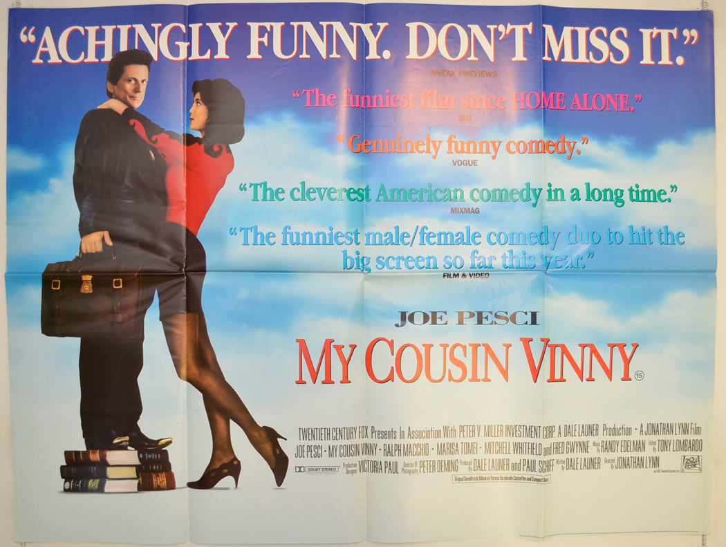 My Cousin Vinny  (Reviews Version)   Original Quad Poster - Film Poster - Movie Poster  