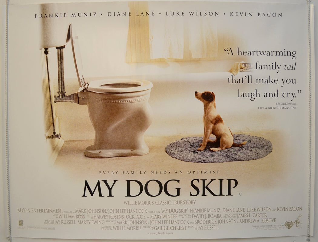 My Dog Skip  Original Quad Poster - Film Poster - Movie Poster 