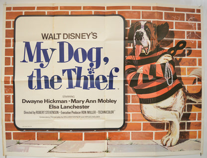 My Dog The Thief  Original Quad Poster - Film Poster - Movie Poster