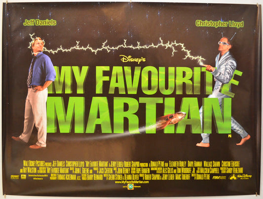 My Favourite Martian Original Quad Poster - Film Poster - Movie Poster