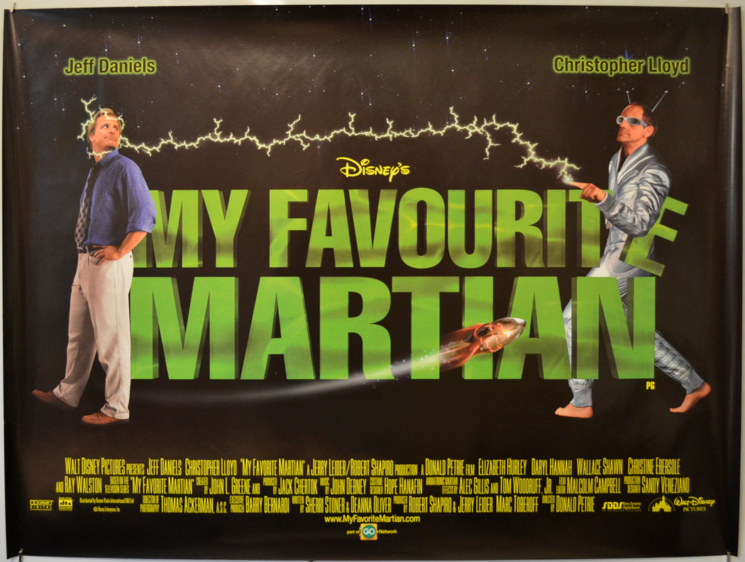 My Favourite Martian  Original Quad Poster - Film Poster - Movie Poster