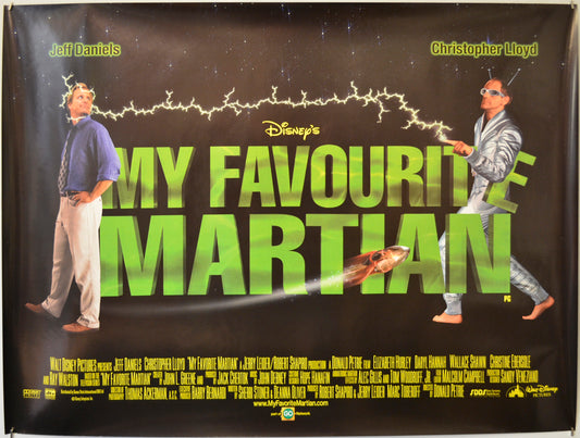 My Favourite Martian  Original Quad Poster - Film Poster - Movie Poster