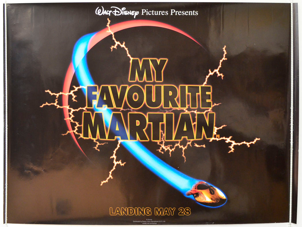 My Favourite Martian   (Teaser / Advance Version) Original British Quad Poster - Film Poster - Movie Poster