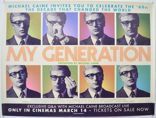 My Generation (Presented by Michael Caine) Original Quad Poster - Film Poster - Movie Poster