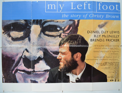 My Left Foot Original Quad Poster - Film Poster - Movie Poster