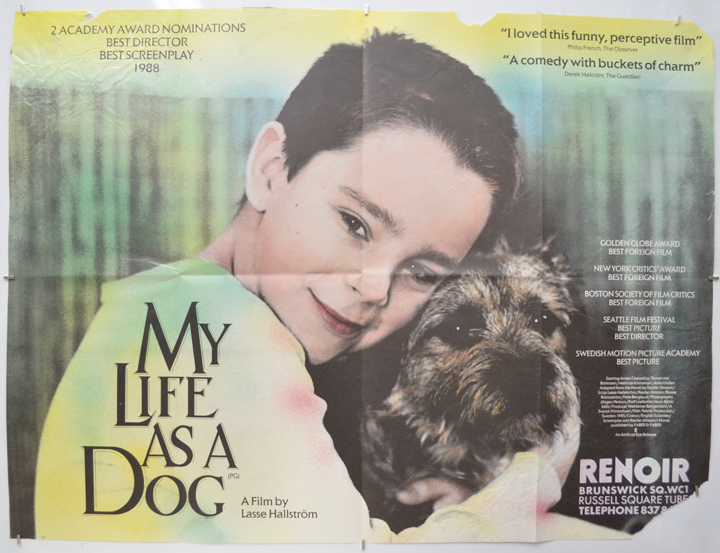 My Life As A Dog (a.k.a. mitt Liv Som Hund)  Original Quad Poster - Film Poster - Movie Poster