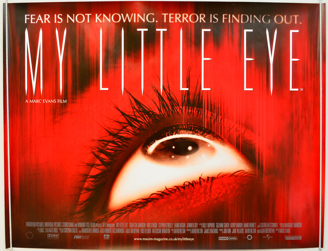 My Little Eye Original Quad Poster - Film Poster - Movie Poster  