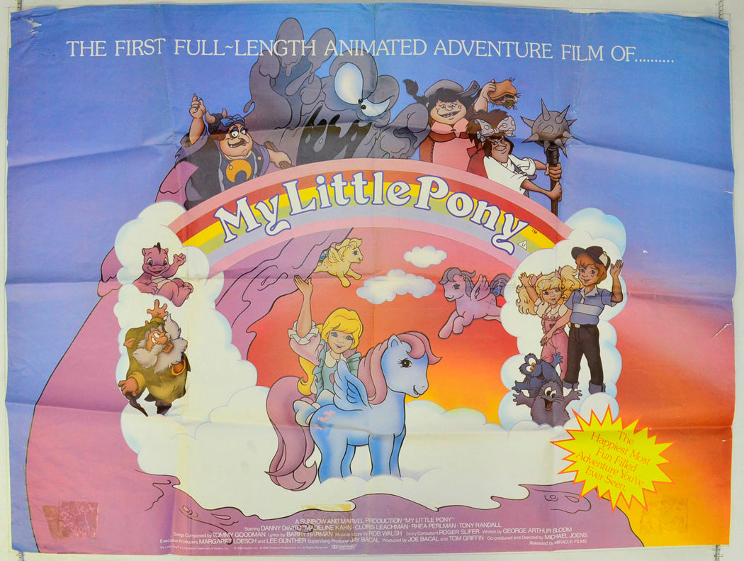 My Little Pony Original British Quad Poster - Film Poster - Movie Poster 