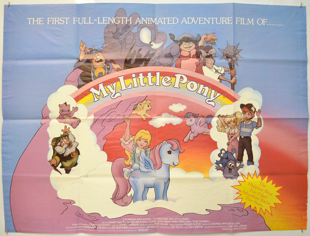 My Little Pony Original Quad Poster - Film Poster - Movie Poster  