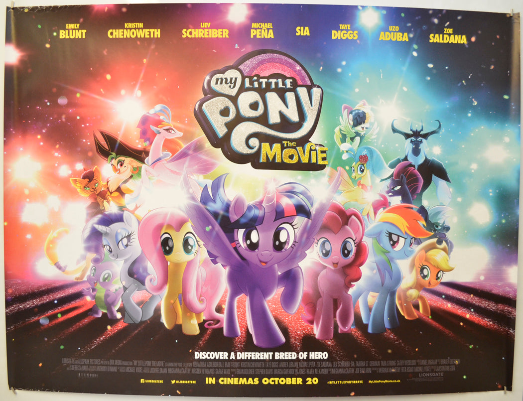 My Little Pony Original Quad Poster - Film Poster - Movie Poster