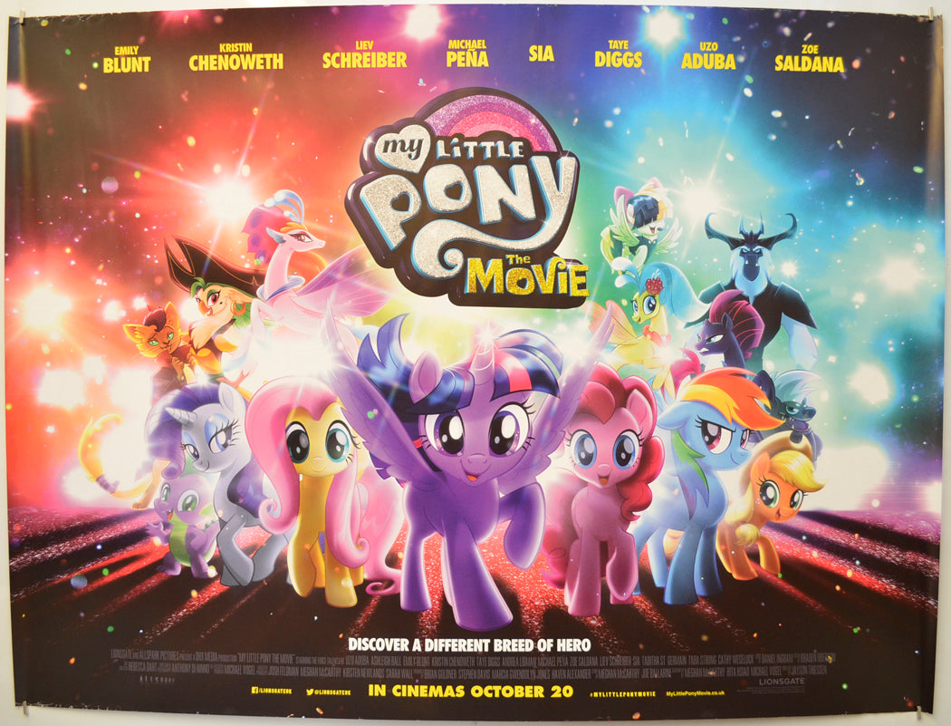 My Little Pony Original Quad Poster - Film Poster - Movie Poster