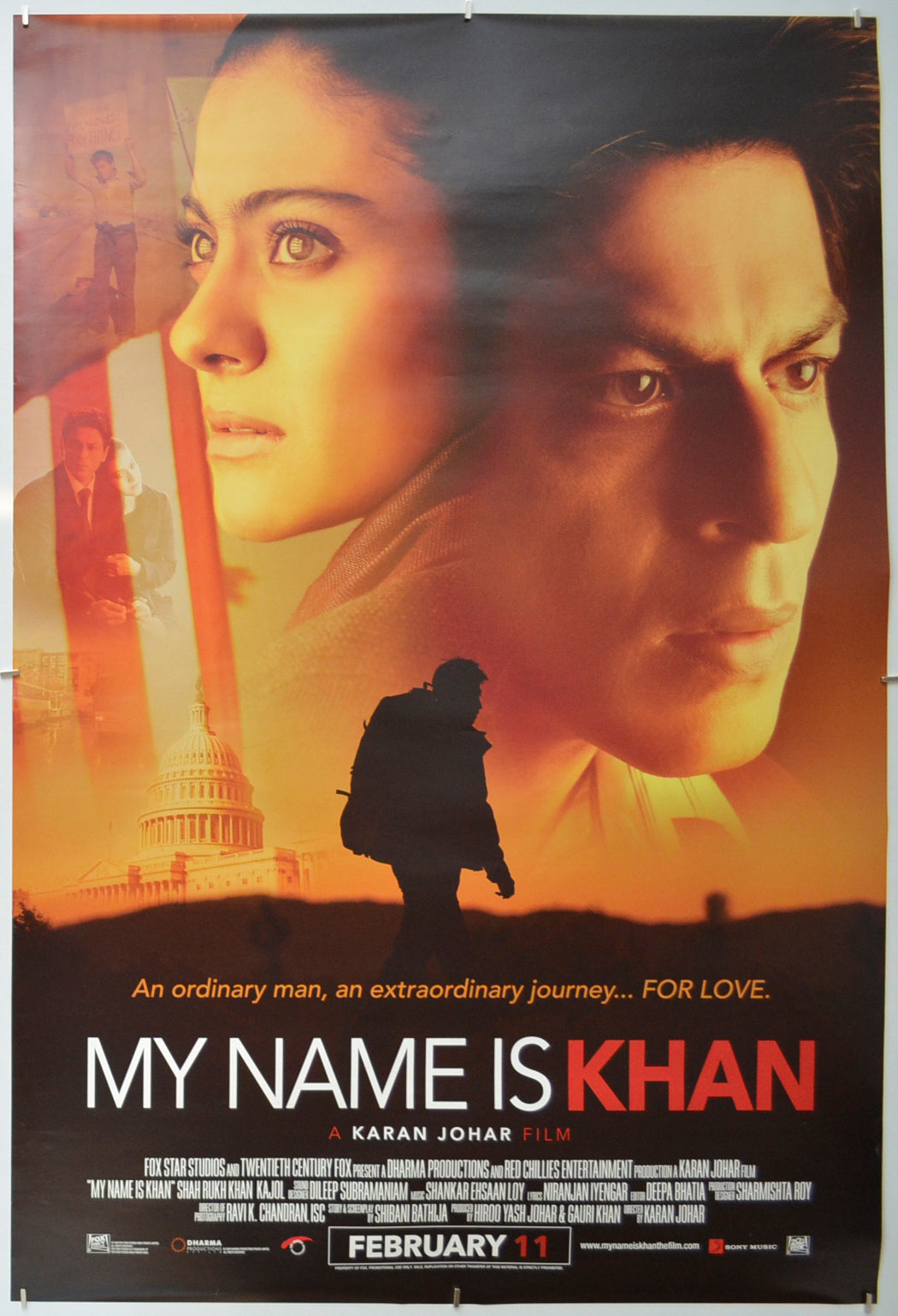 My Name Is Khan Original One Sheet Poster - Film Poster - Movie Poster