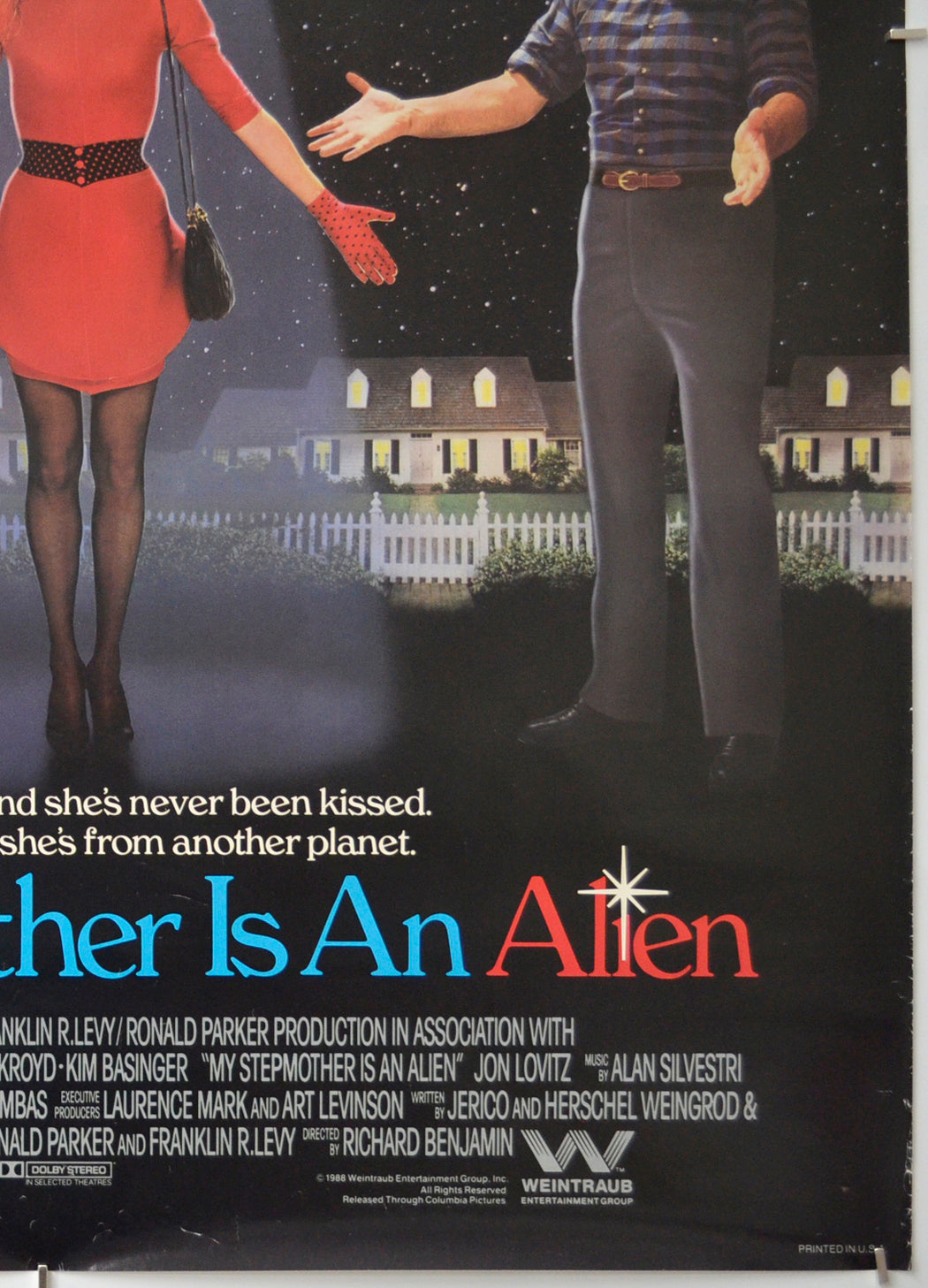 MY STEPMOTHER IS AN ALIEN (Bottom Right) Cinema One Sheet Movie Poster 