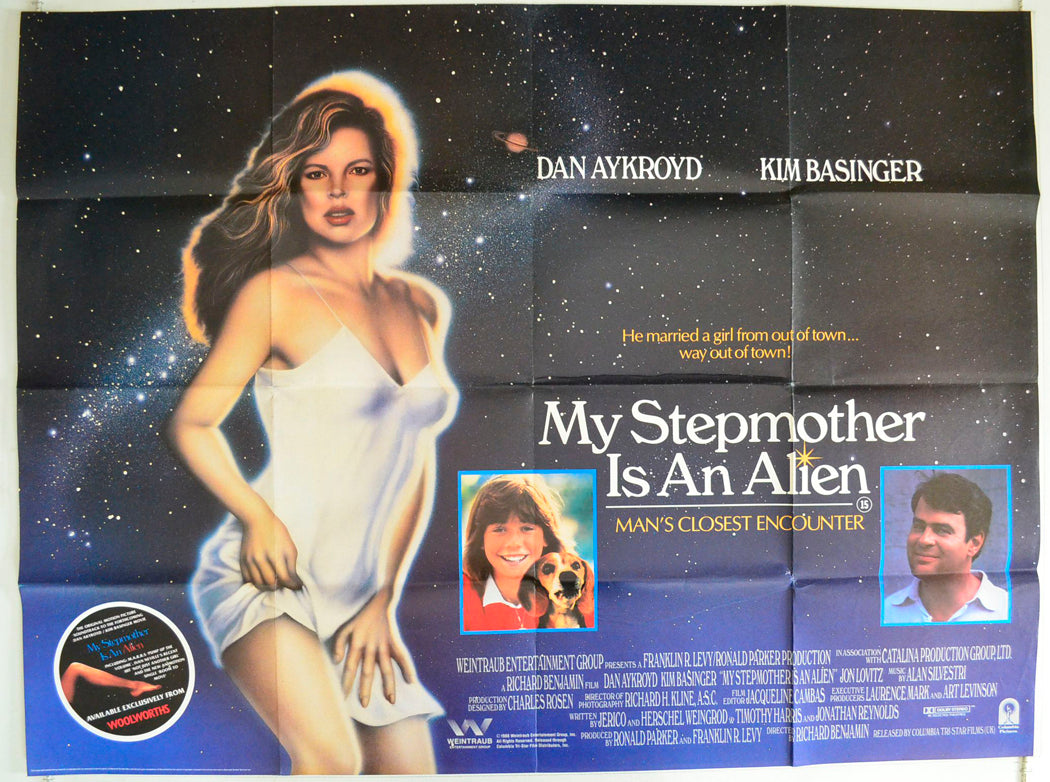 My Stepmother Is An Alien Original British Quad Poster - Film Poster - Movie Poster 