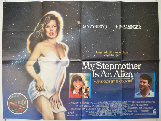 My Stepmother Is An Alien   Original Quad Poster - Film Poster - Movie Poster 