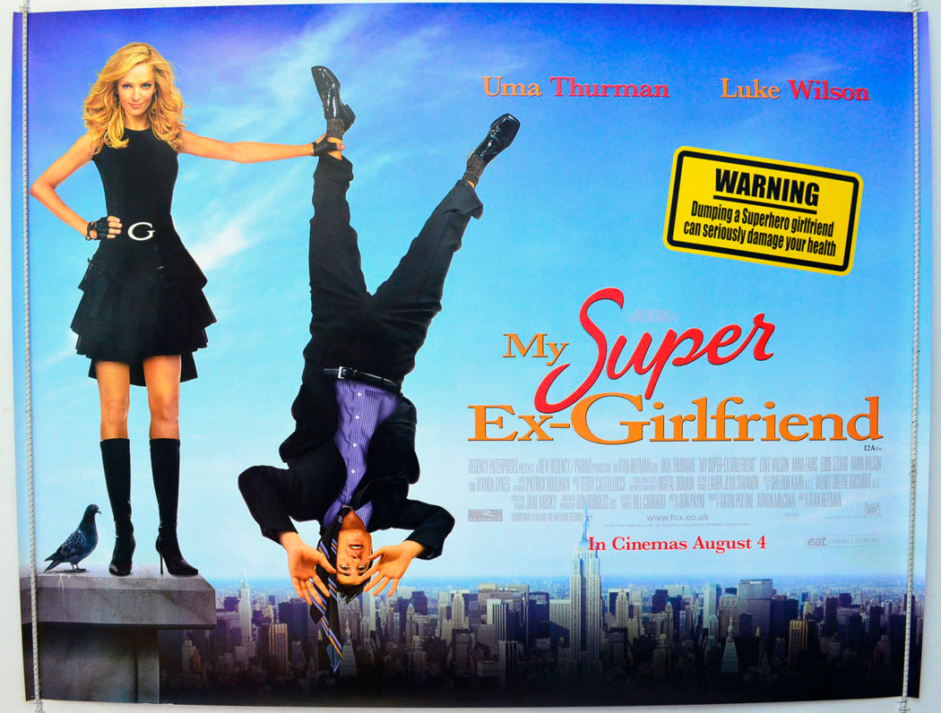 My Super Ex-Girlfriend Original British Quad Poster - Film Poster - Movie Poster 