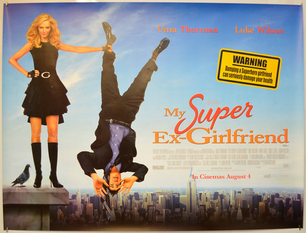 My Super Ex-Girlfriend  Original Quad Poster - Film Poster - Movie Poster