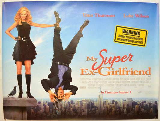 My Super Ex-Girlfriend Original Quad Poster - Film Poster - Movie Poster