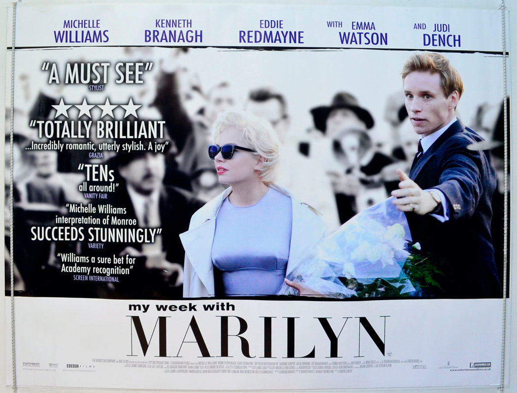 My Week With Marilyn Original British Quad Poster - Film Poster - Movie Poster 