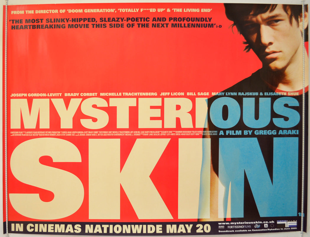 Mysterious Skin   Original Quad Poster - Film Poster - Movie Poster 