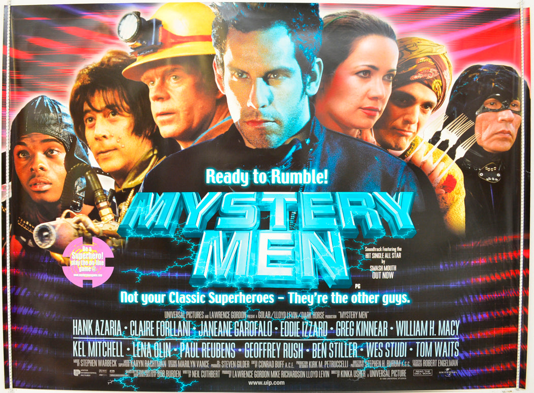 Mystery Men  Original British Quad Poster - Film Poster - Movie Poster 