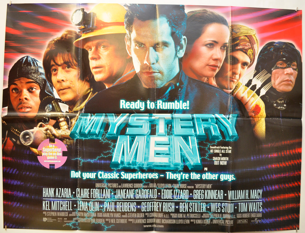 Mystery Men Original Quad Poster - Film Poster - Movie Poster