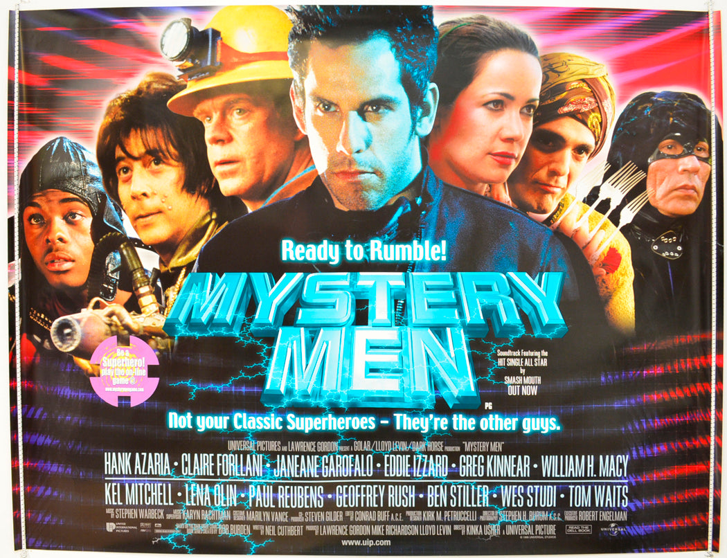 Mystery Men  Original British Quad Poster - Film Poster - Movie Poster 