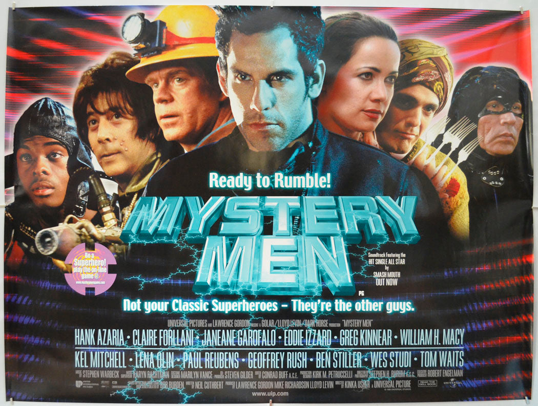 Mystery Men Original Quad Poster - Film Poster - Movie Poster