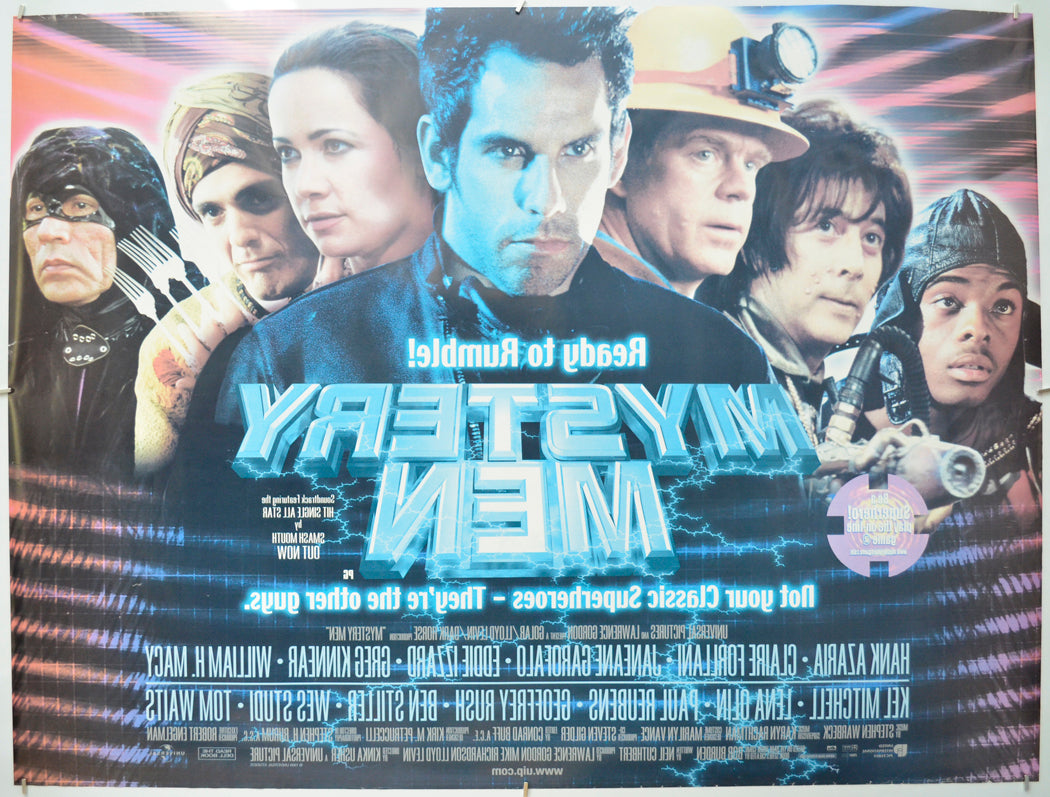 MYSTERY MEN (Back) Cinema Quad Movie Poster 