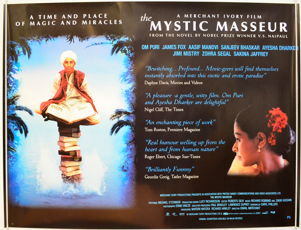 The Mystic Masseur  Original British Quad Poster - Film Poster - Movie Poster 