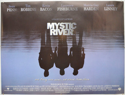 Mystic River Original Quad Poster - Film Poster - Movie Poster