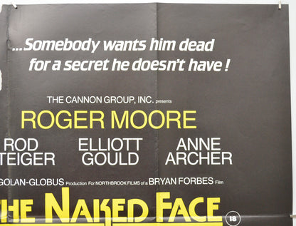 THE NAKED FACE (Top Right) Cinema Quad Movie Poster 