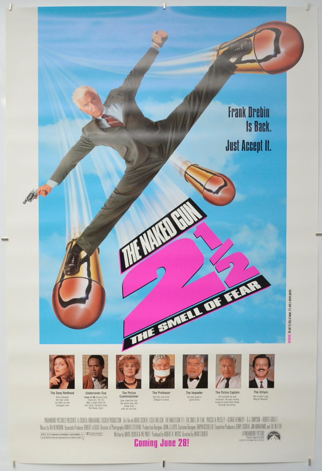 Naked Gun 2½ : The Smell Of Fear Original One Sheet Poster - Film Poster - Movie Poster