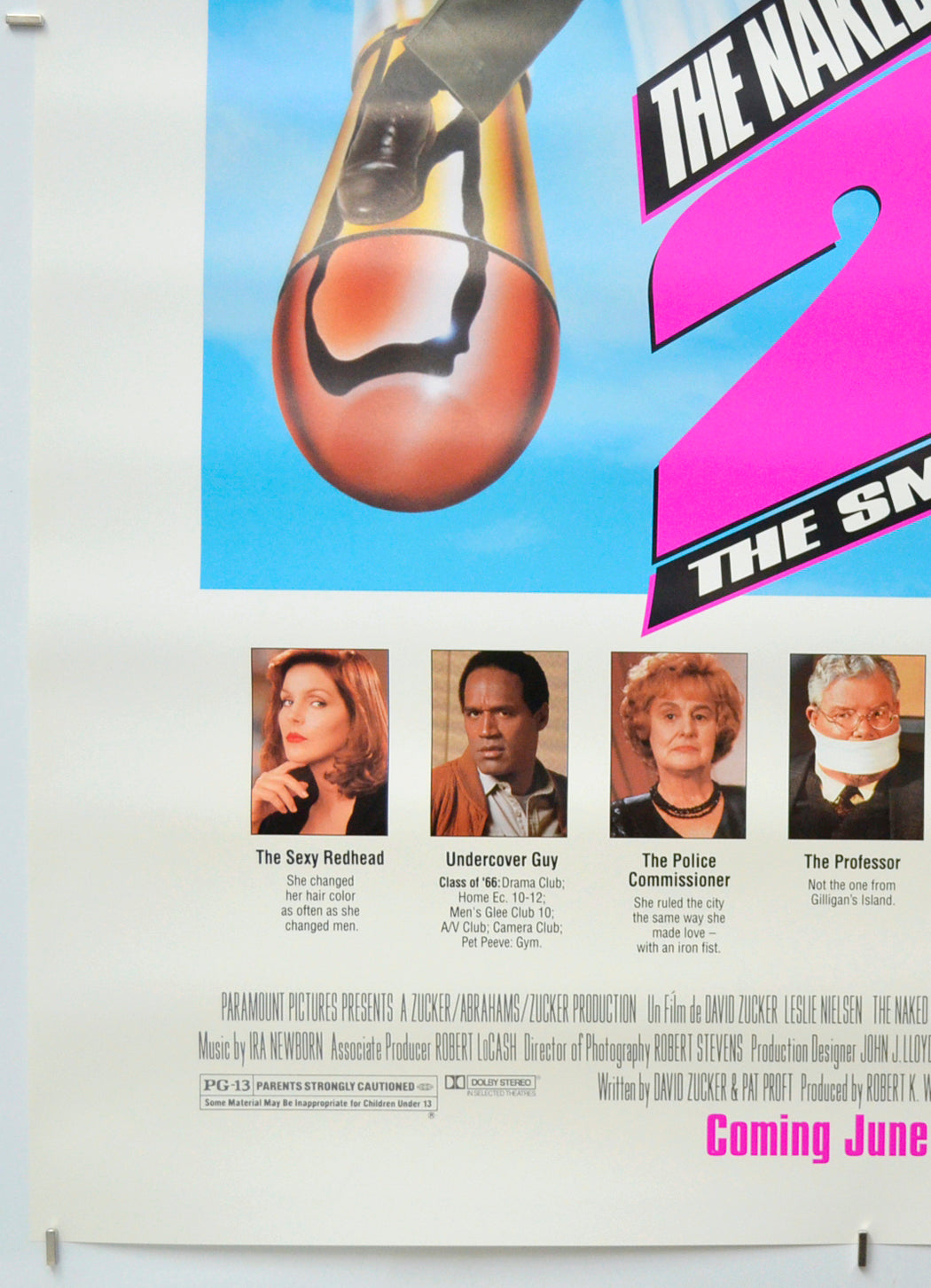 NAKED GUN 2½ : THE SMELL OF FEAR (Bottom Left) Cinema One Sheet Movie Poster 