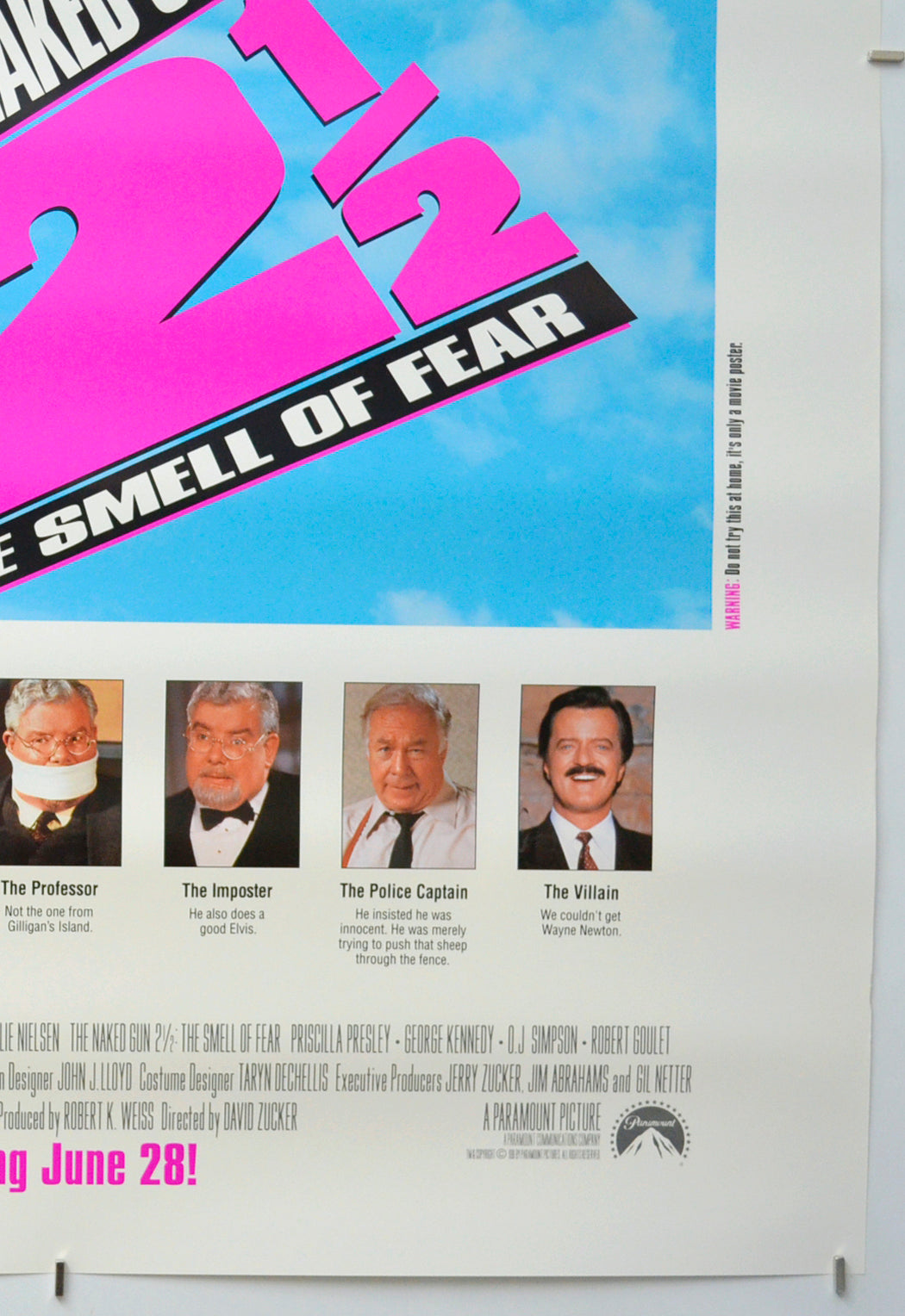 NAKED GUN 2½ : THE SMELL OF FEAR (Bottom Right) Cinema One Sheet Movie Poster 