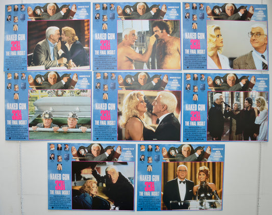 Naked Gun 33&#8531; - The Final Insult  Set of 8 Original Cinema Lobby Cards 