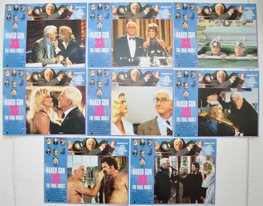 Naked Gun 33&#8531; - The Final Insult  Set of 8 Original Cinema Lobby Cards 